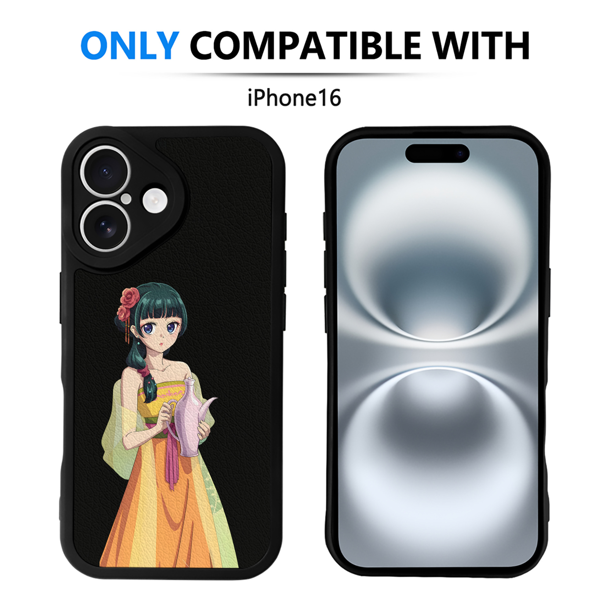 薬屋のひとりごと The Apothecary Diaries 【iPhone 16シリーズ対応】シリコンスマホケース（レザー調） 材質：シリコン